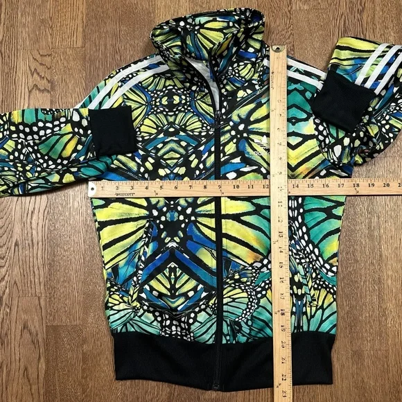 Adidas Farm Rio Firebird Butterfly All Over Print Trefoil Track Jacket Womens S - Picture 5 of 10